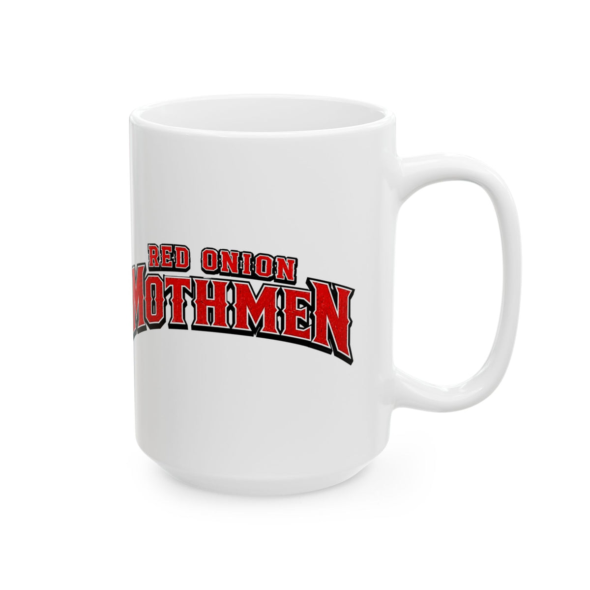 Red Onion Mothmen Baseball Coffee Mug - Hard Time Jerseys Coffee Cup (15oz)
