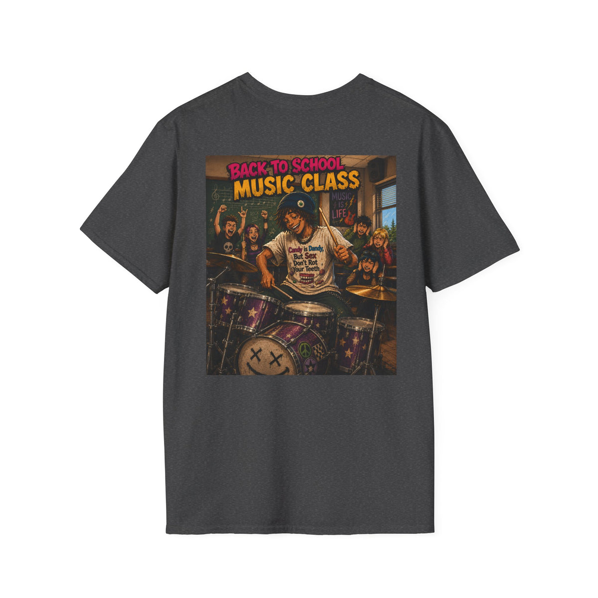 Roach Music - Back to School - Graphic T-Shirt Homegrown