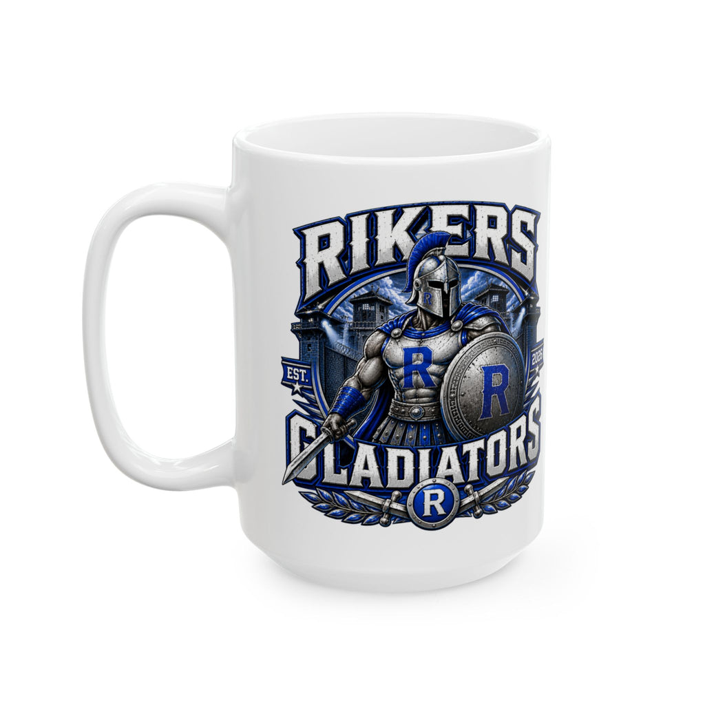 Rikers Gladiators Baseball Coffee Mug (15oz) - Hard Time Jerseys Coffee Cup