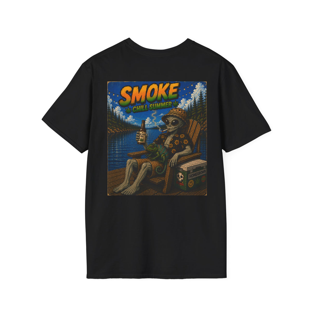 Smoke Chill Summer-Graphic T Shirt Homegrown