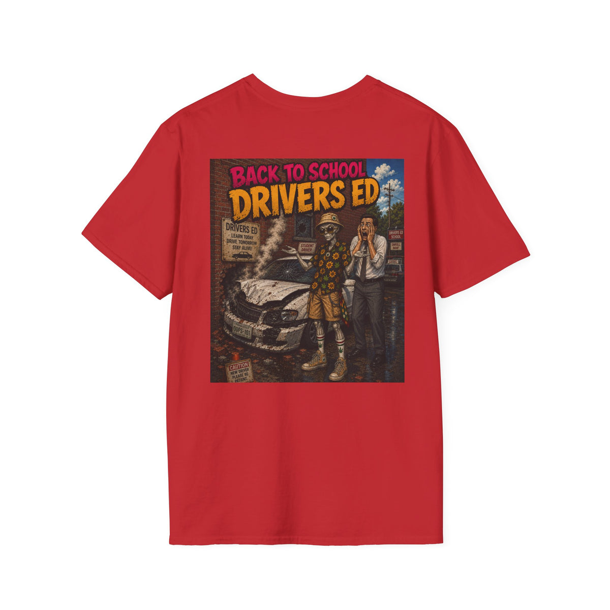 Smoke Drivers Ed - Back to School - Graphic T-Shirt Homegrown