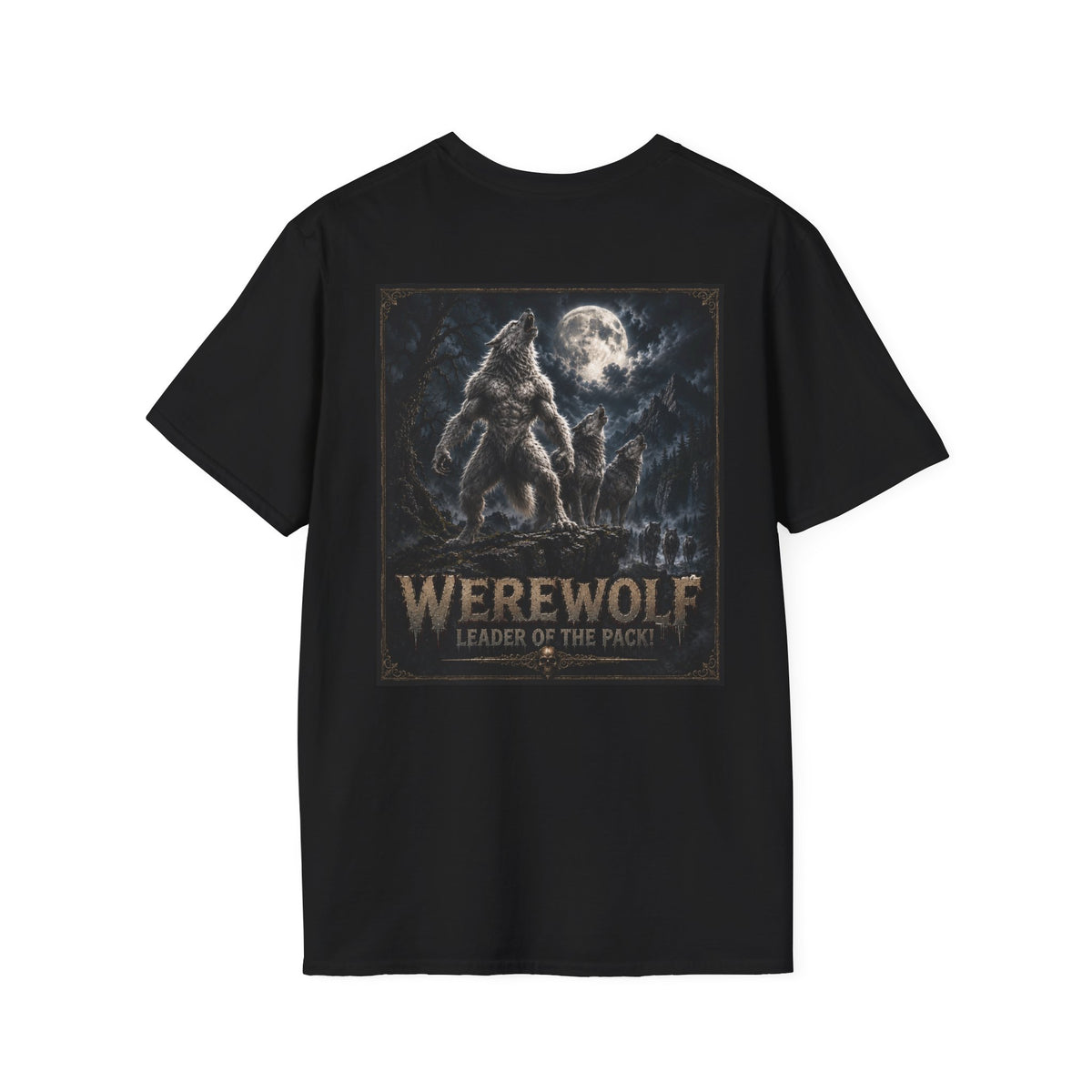 Werewolf T-Shirt — Werewolf Leader of the Pack Myths & Monster Graphic Tee- Halloween Shirt