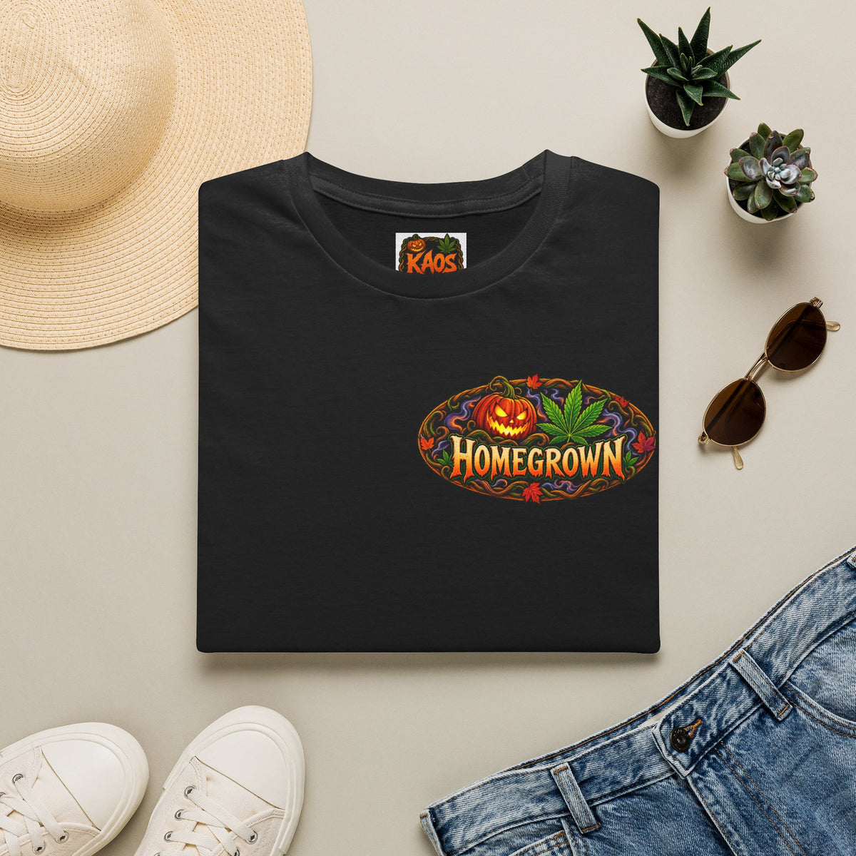 Smoke Reagan Vintage Halloween T-Shirt - Homegrown Graphic T-Shirt