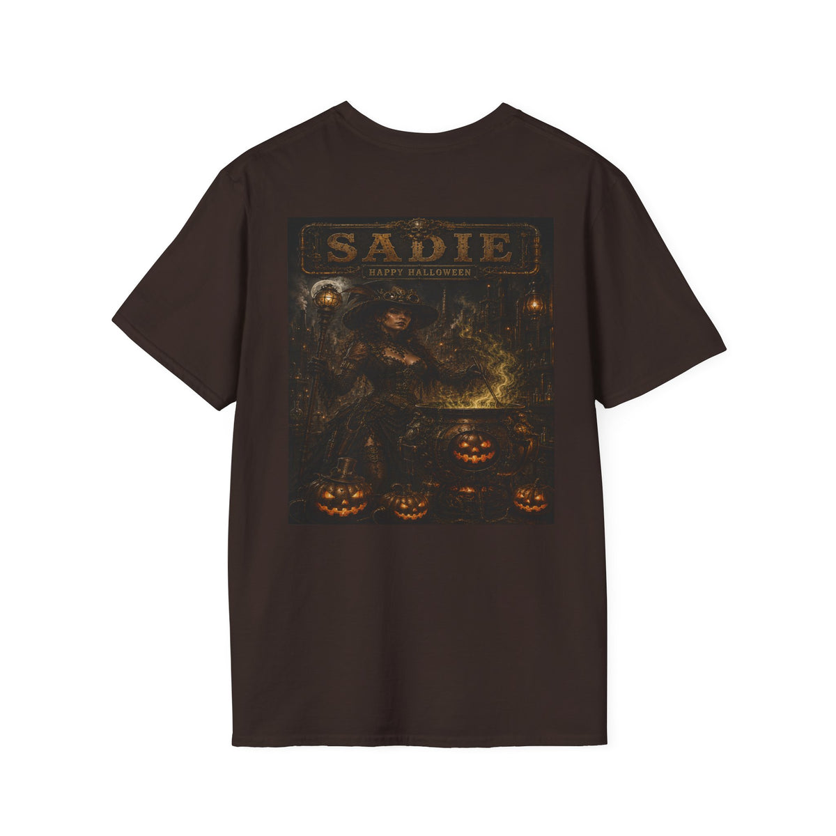 Sadie Witch Vintage Halloween T-Shirt — Blood & Steam Graphic T-Shirt