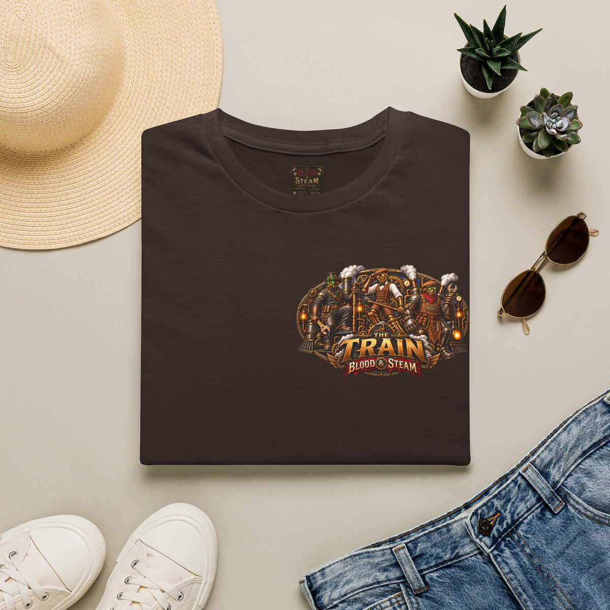 Round Round Steampunk Graphic T-Shirt - Blood & Steam