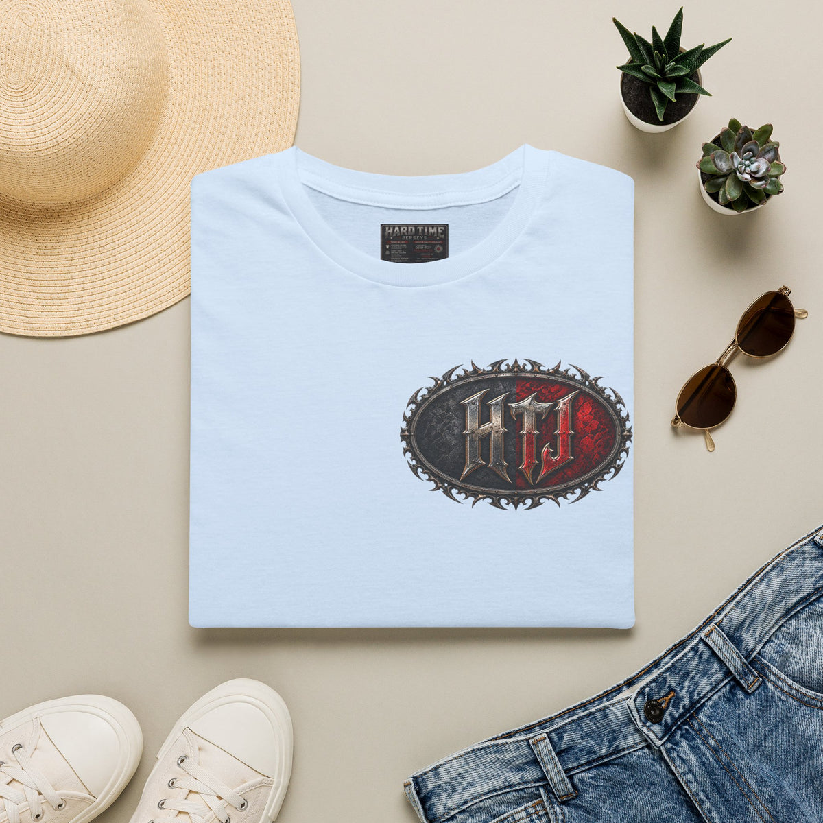 Red Onion Lamplyn Graphic T-Shirt-vintage basketball tee-retro basketball shirt-graphic basketball t-shirt-hard time jerseys