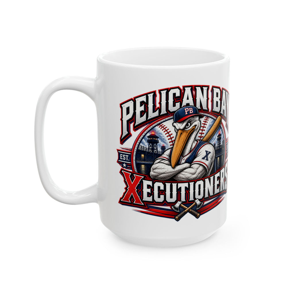 Pelican Bay Xecutioners Baseball Coffee Mug — Hard Time Jerseys Coffee Cup (15oz)