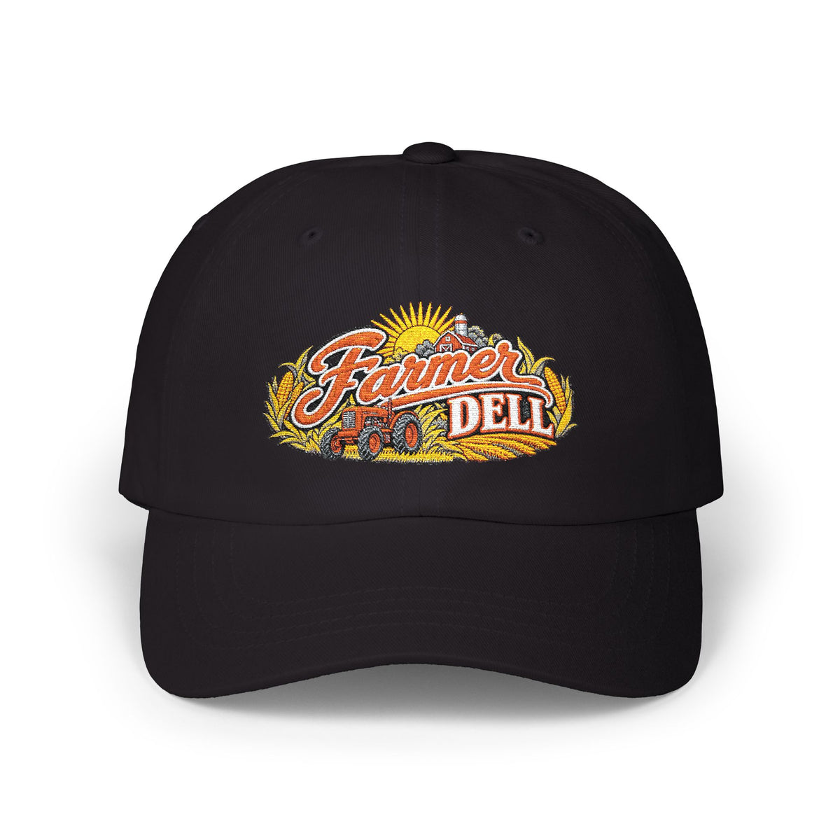 Farmer Dell Embroidery Vintage Patch Hat - Homegrown
