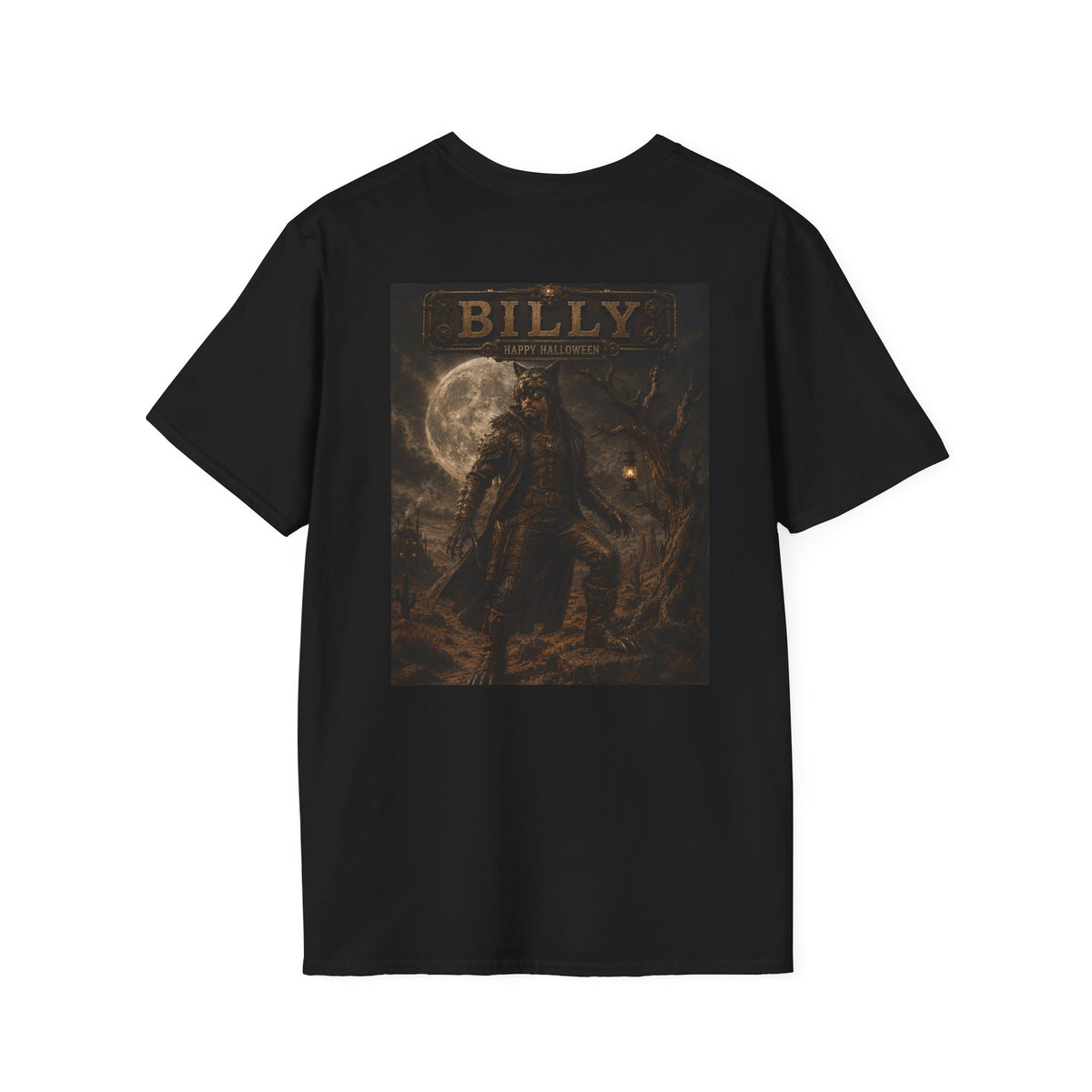 Billy Werewolf Vintage Halloween T-Shirt — Blood & Steam Steampunk Graphic T-Shirt