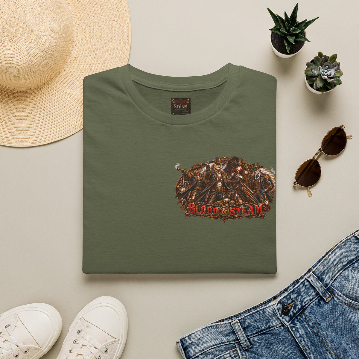 Billy Werewolf Vintage Halloween T-Shirt — Blood & Steam Steampunk Graphic T-Shirt