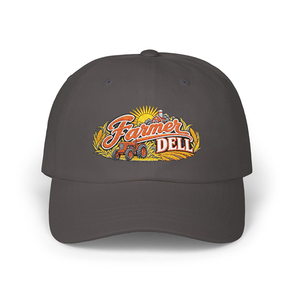 Farmer Dell Embroidery Vintage Patch Hat - Homegrown