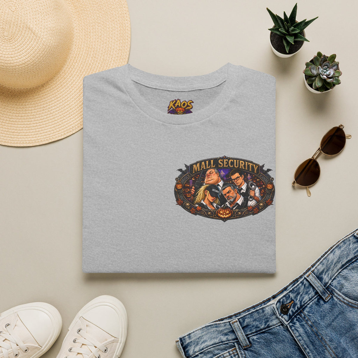 Brass Boss Hogg Vintage Halloween - Mall Security Graphic T-Shirt