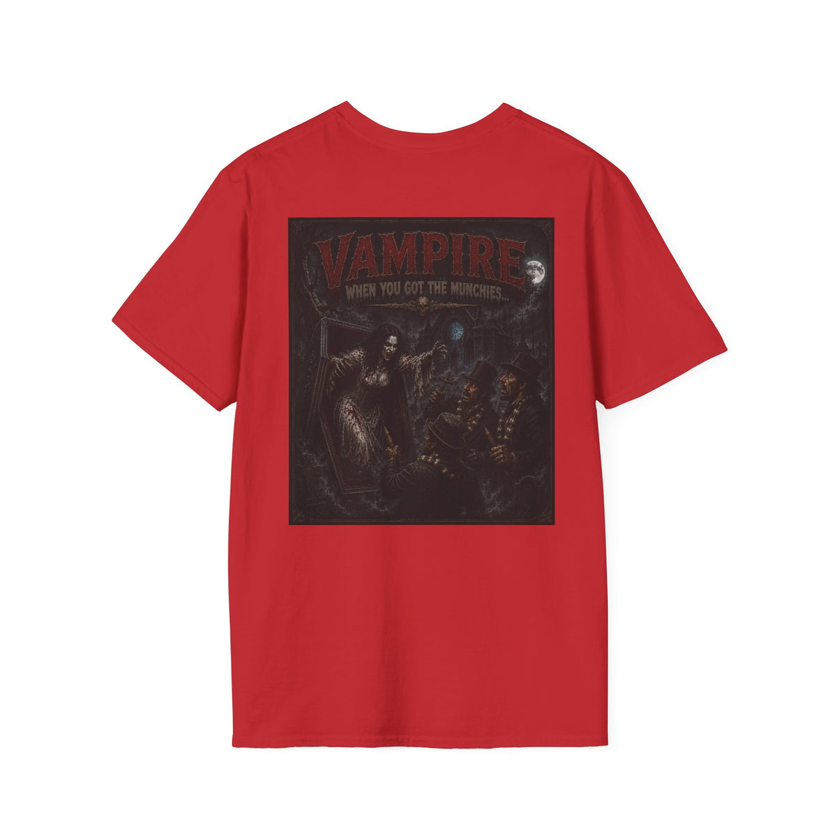 Vampire Monster Graphic T-Shirt — Vampire Retro Horror Tee-Halloween Shirt