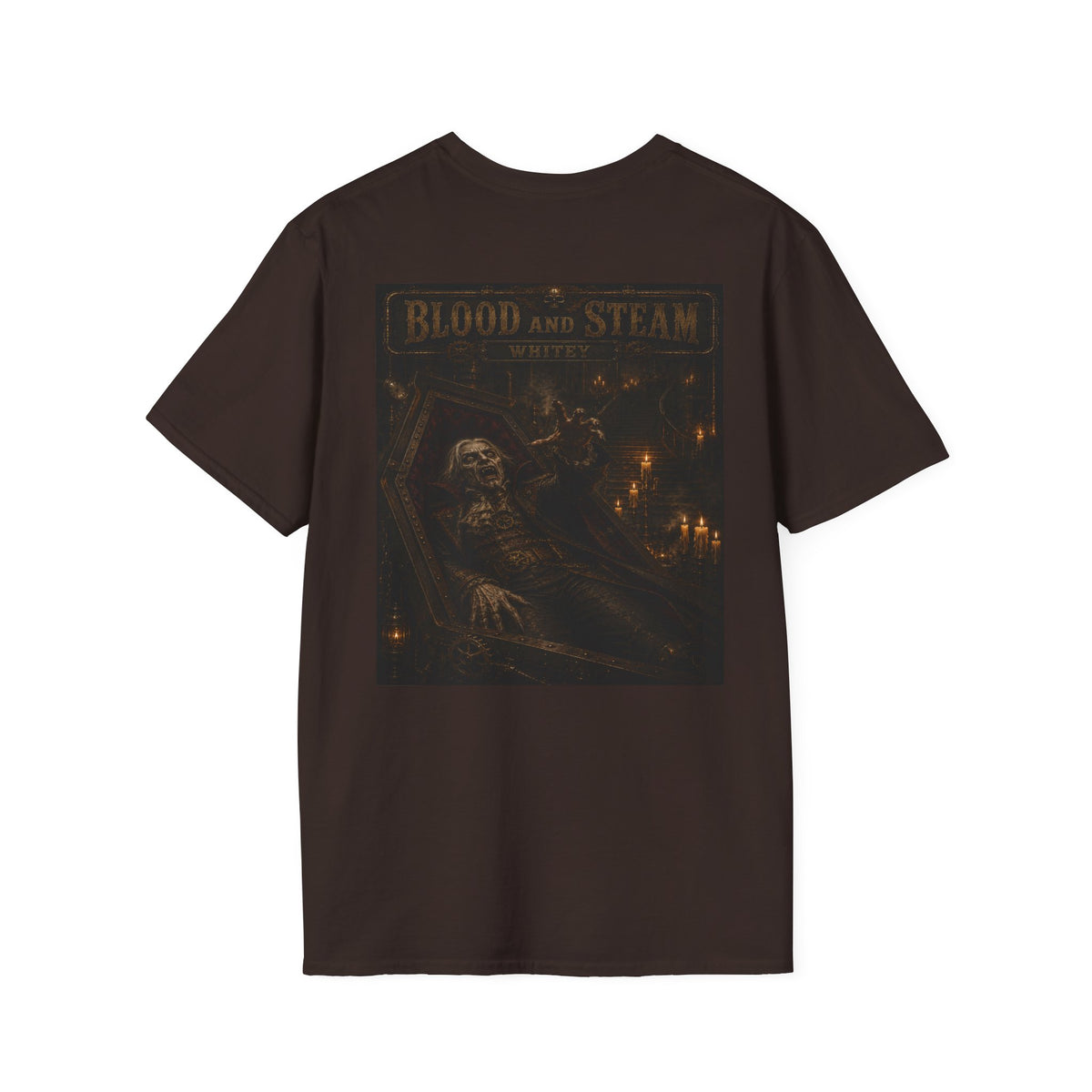 Whitey Vintage Halloween T-Shirt — Blood & Steam Graphic T-Shirt