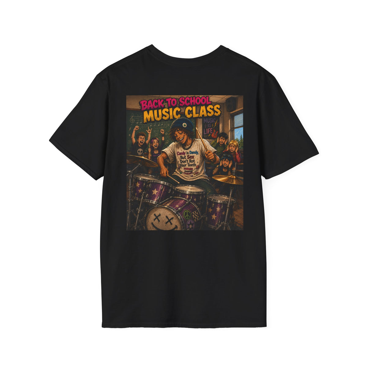 Roach Music - Back to School - Graphic T-Shirt Homegrown