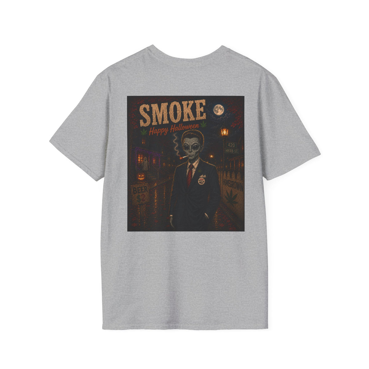 Smoke Reagan Vintage Halloween T-Shirt - Homegrown Graphic T-Shirt