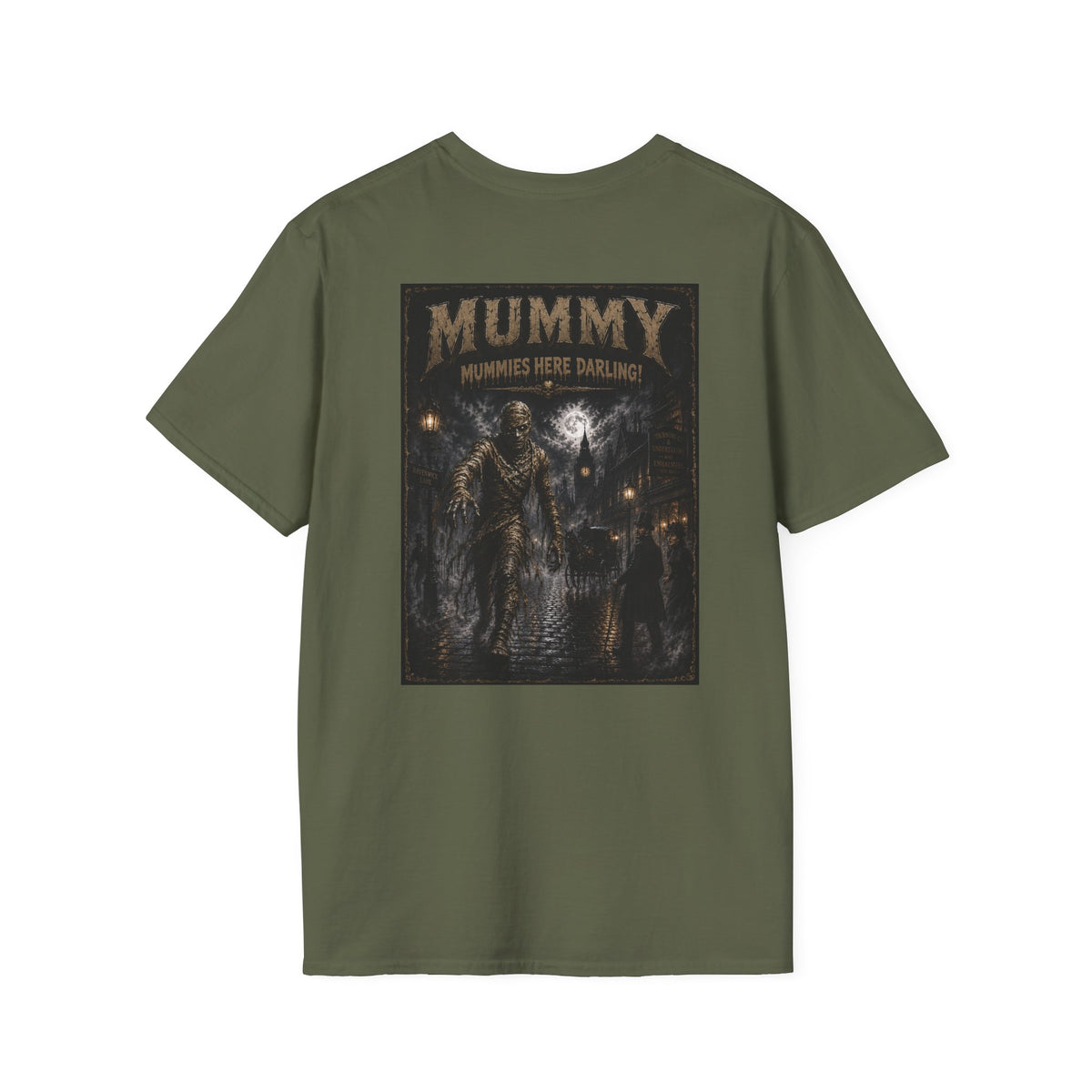 Mummy T-Shirt — 'Mummy' Vintage Horror Graphic Tee- Myths and Monsters Halloween Shirt