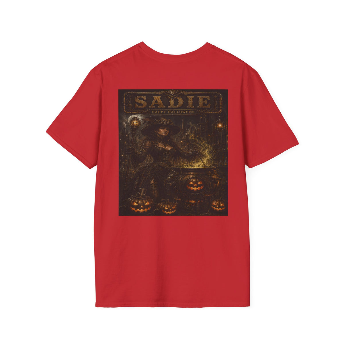 Sadie Witch Vintage Halloween T-Shirt — Blood & Steam Graphic T-Shirt