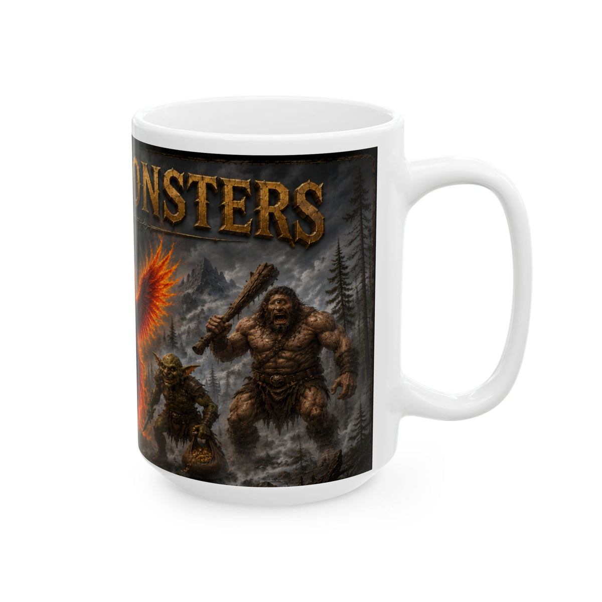 Myths and Monsters Fantasy  Coffee Mug  (15oz)