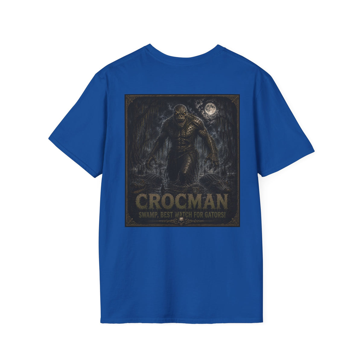 Crocman Graphic T-Shirt — Myth & Monster Vintage Horror Tee Halloween Shirt