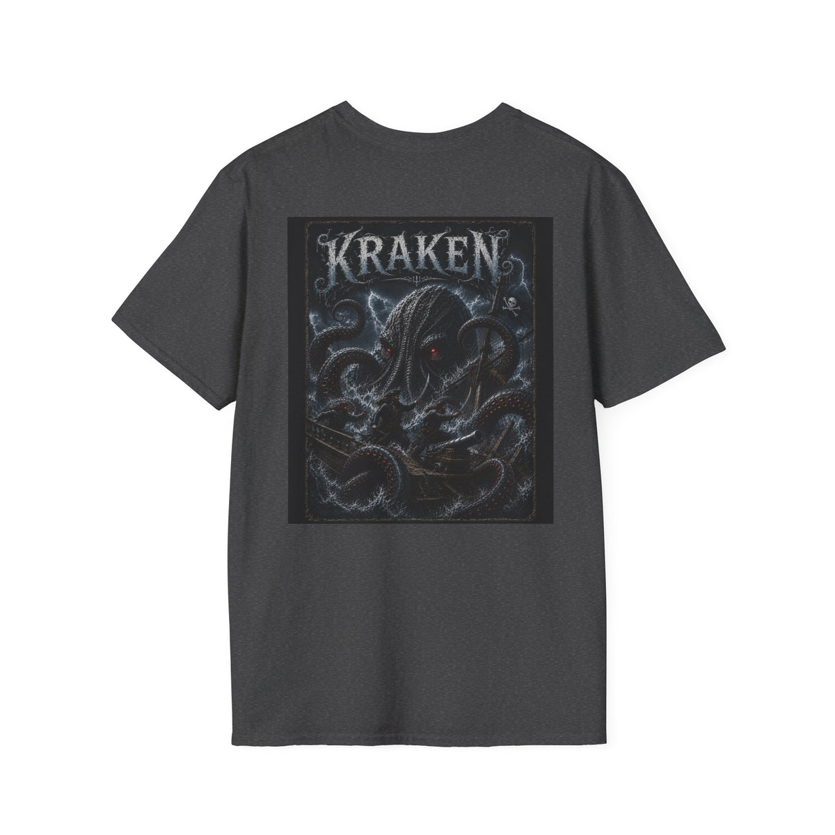 Kraken Graphic T-Shirt — Sea Monster Vintage Nautical Tee