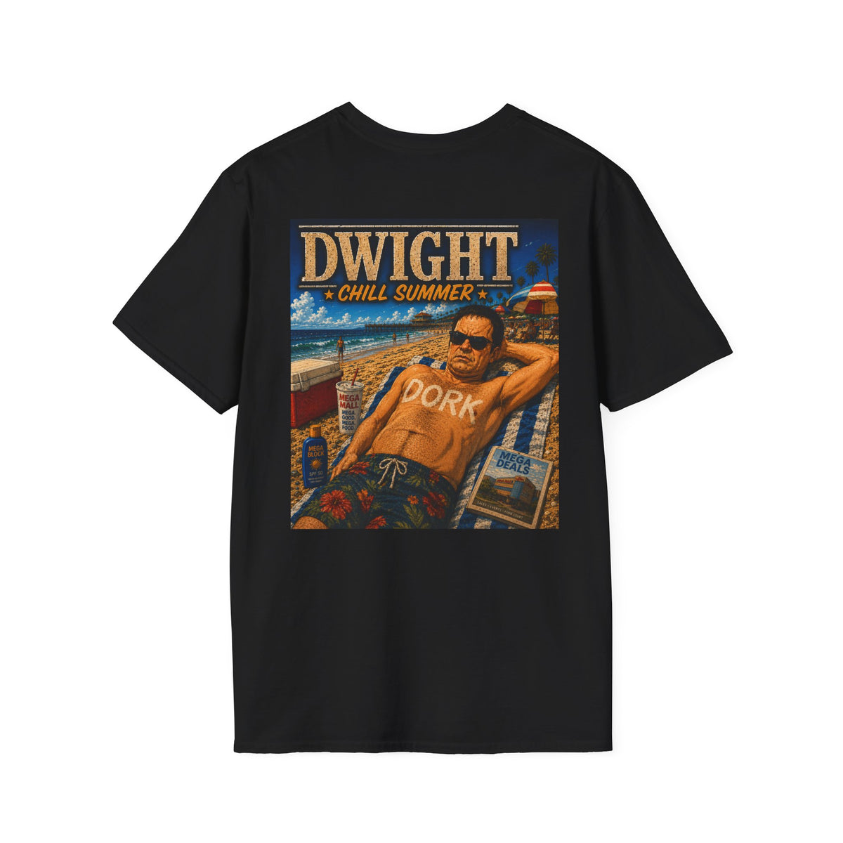 Dwight Chill Summer - Graphic T=Shirt Mall Security