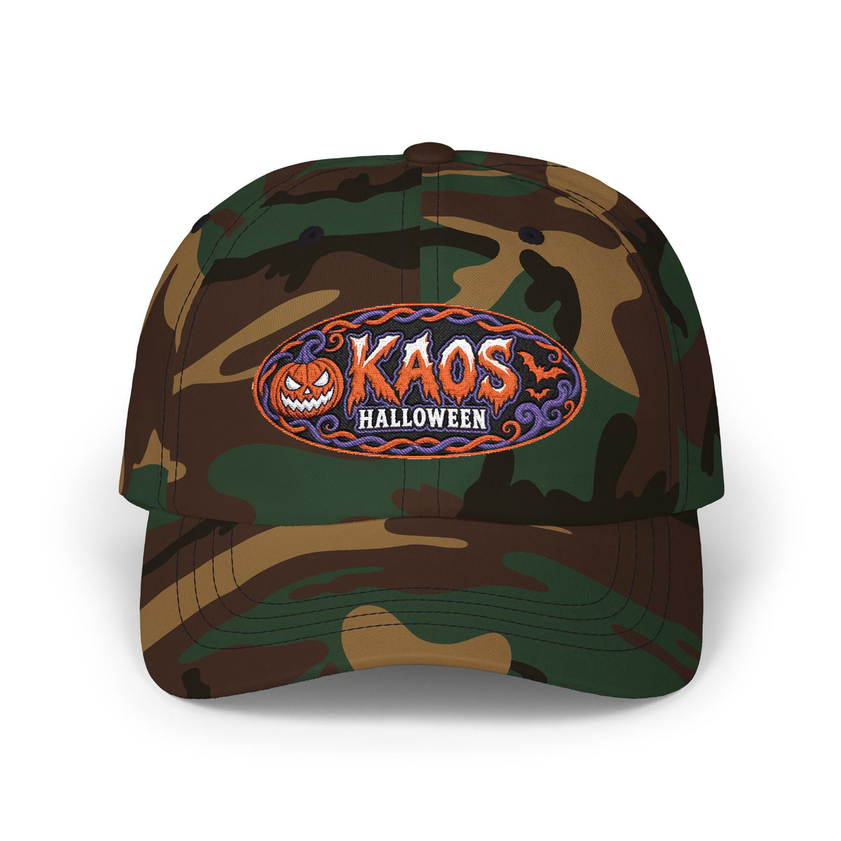 KAOS Halloween Embroidered Pumpkin Baseball Hat