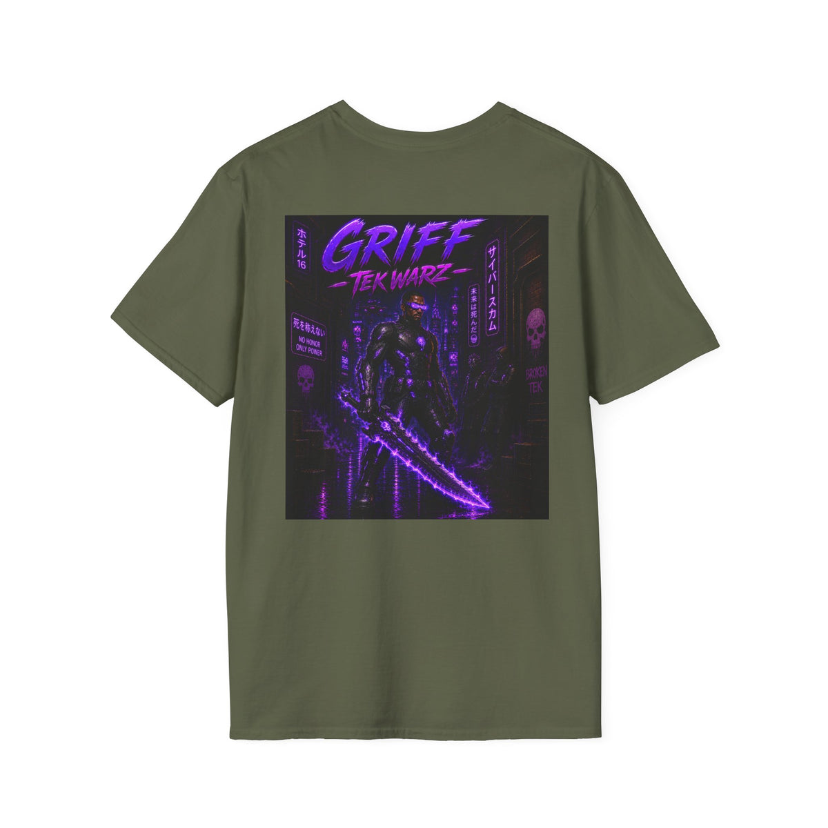 Griff Broken Tek Graphic T-Shirt - Tek Warz