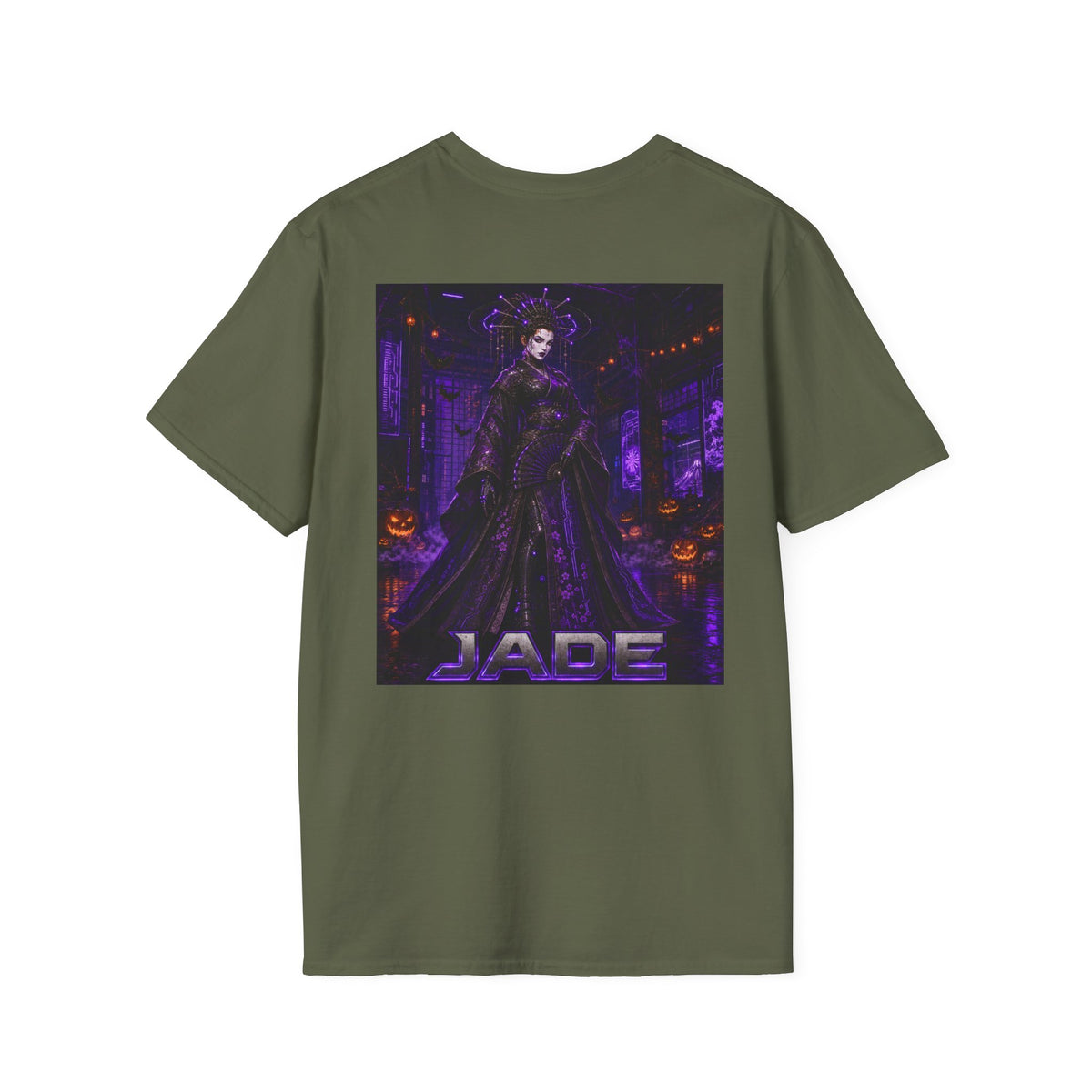 Jade Geisha Vintage Halloween T Shirt - Tek Warz T Shirt