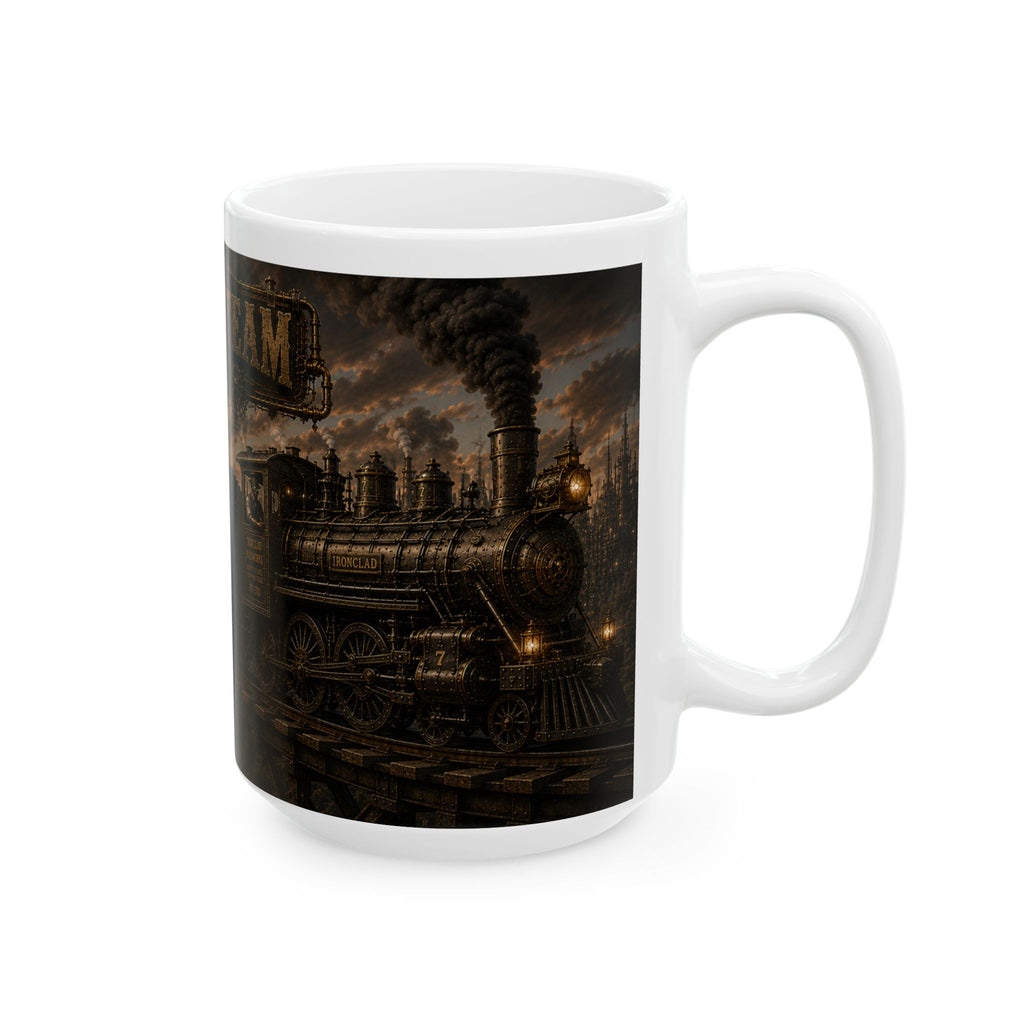 Blood and Steam Steampunk Train Coffee Mug (15oz)