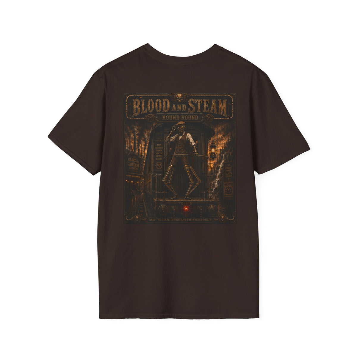 Round Round Steampunk Graphic T-Shirt - Blood & Steam