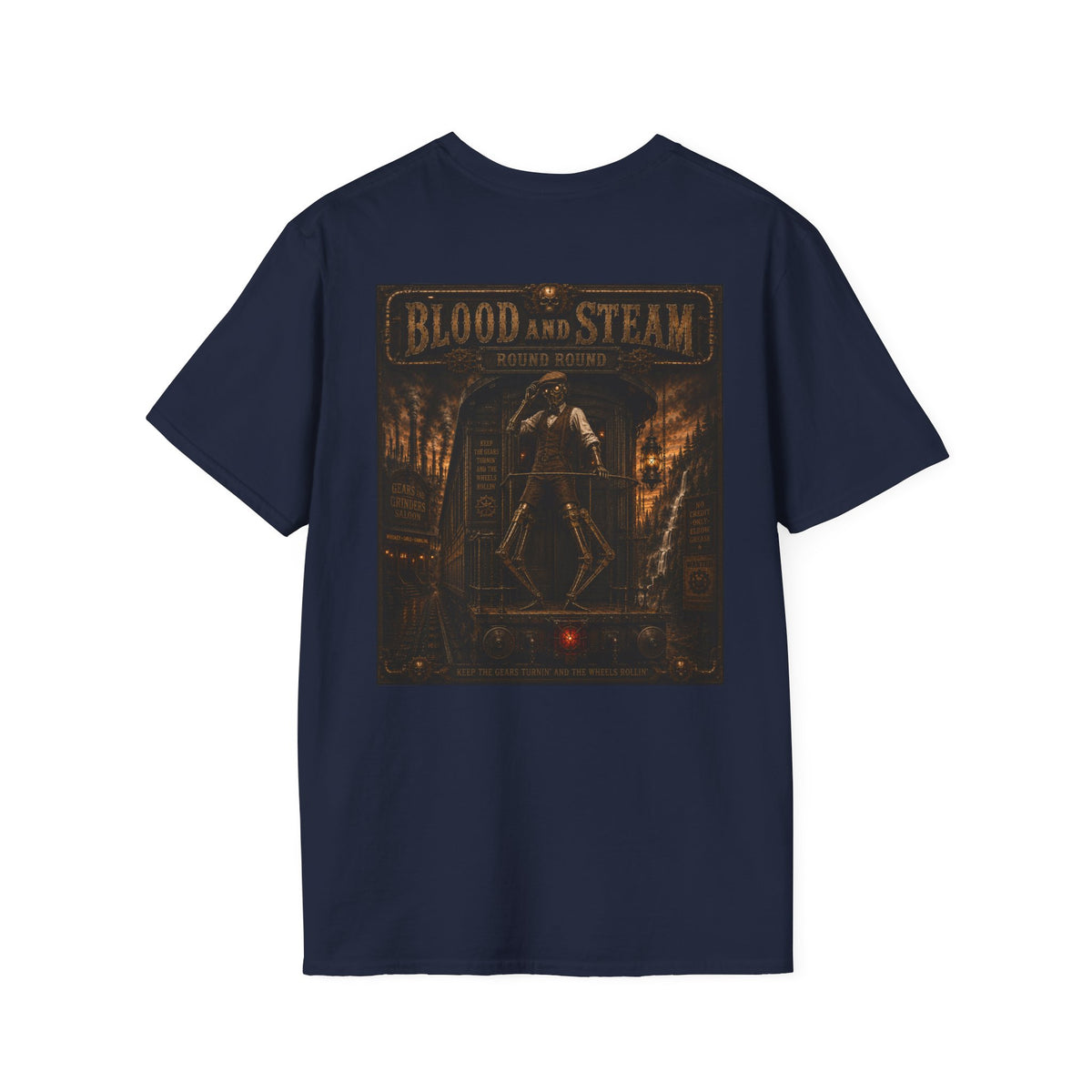 Round Round Steampunk Graphic T-Shirt - Blood & Steam
