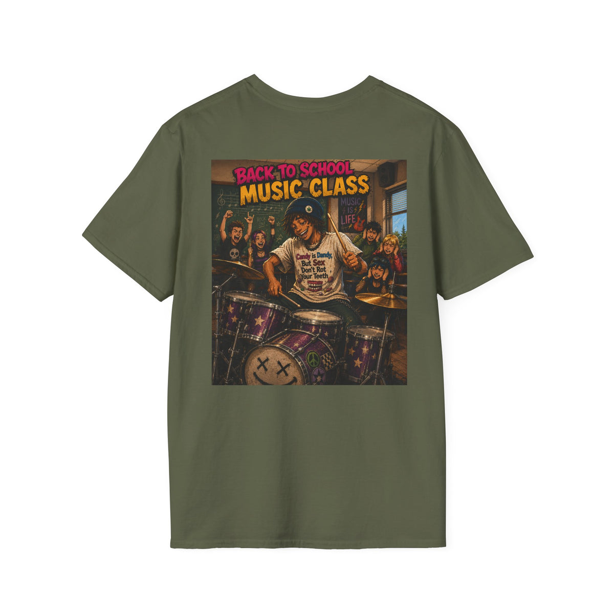 Roach Music - Back to School - Graphic T-Shirt Homegrown