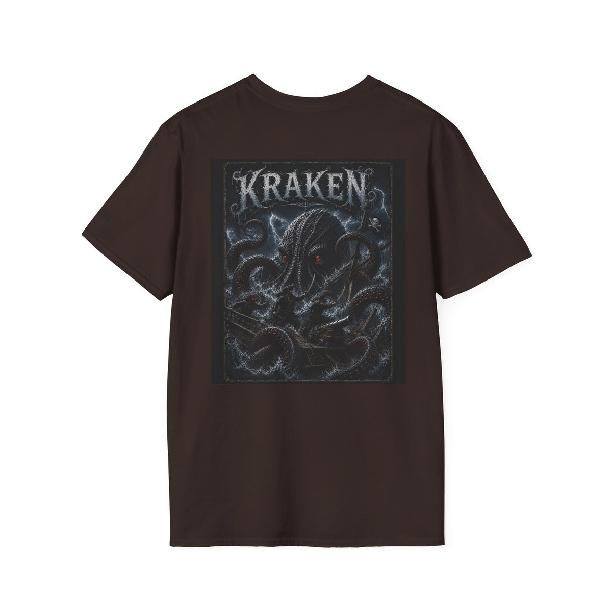 Kraken Graphic T-Shirt — Sea Monster Vintage Nautical Tee