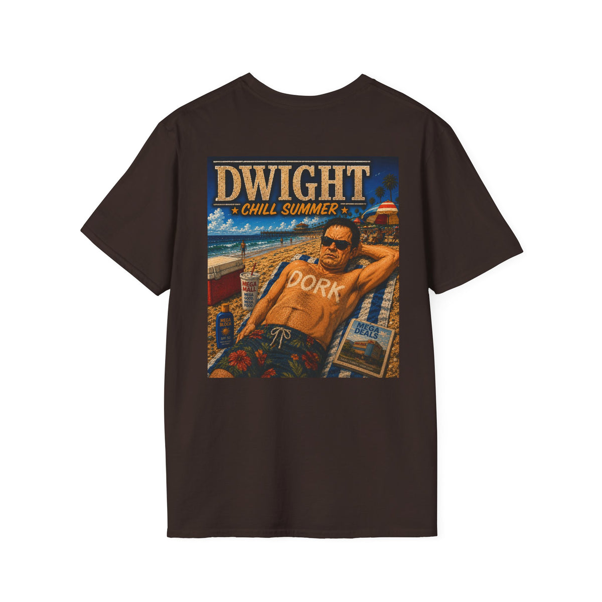 Dwight Chill Summer - Graphic T=Shirt Mall Security