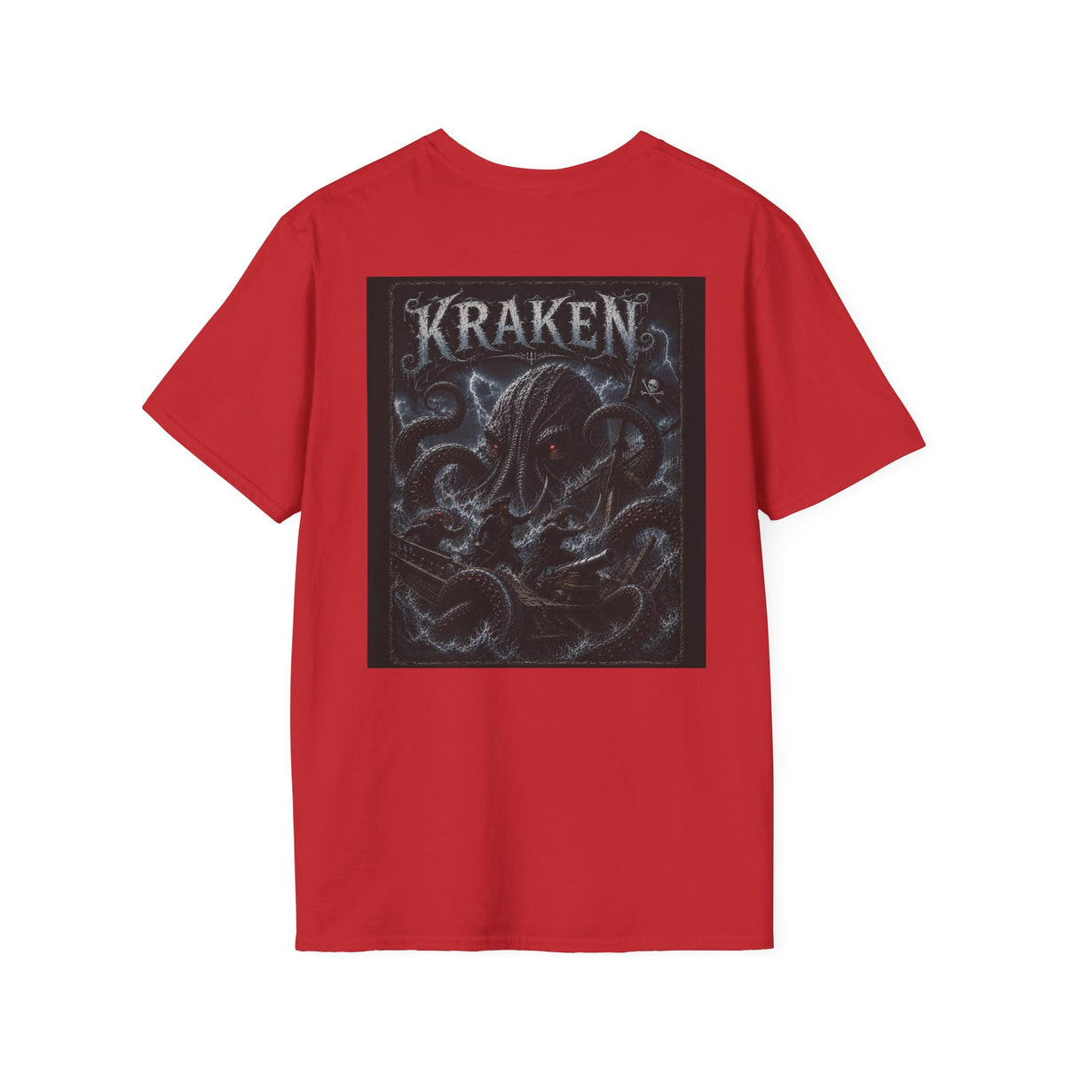 Kraken Graphic T-Shirt — Sea Monster Vintage Nautical Tee