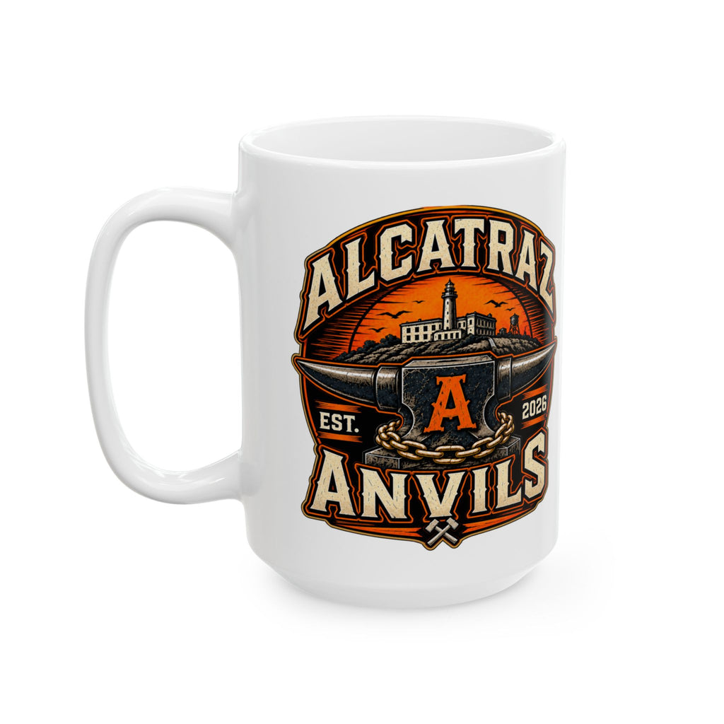 Alcatraz Anvils Coffee Cup (15oz) - Hard Time Jerseys
