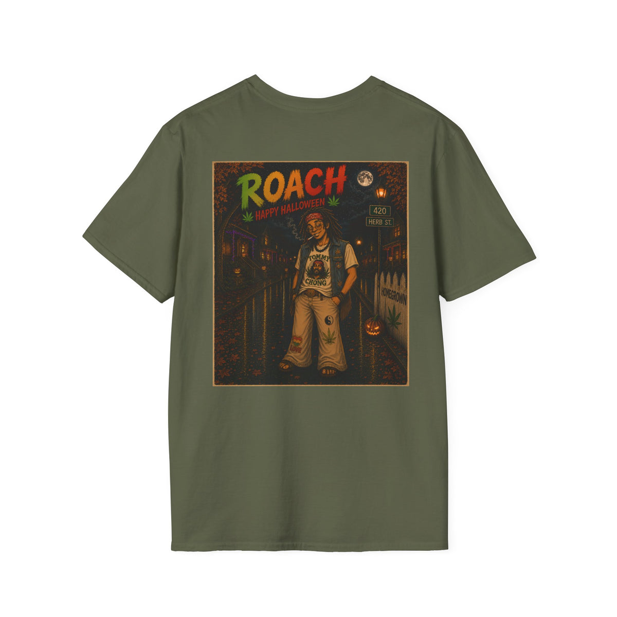 Roach Chong Cosplay Vintage Halloween T-Shirt - Homegrown Graphic T-Shirt