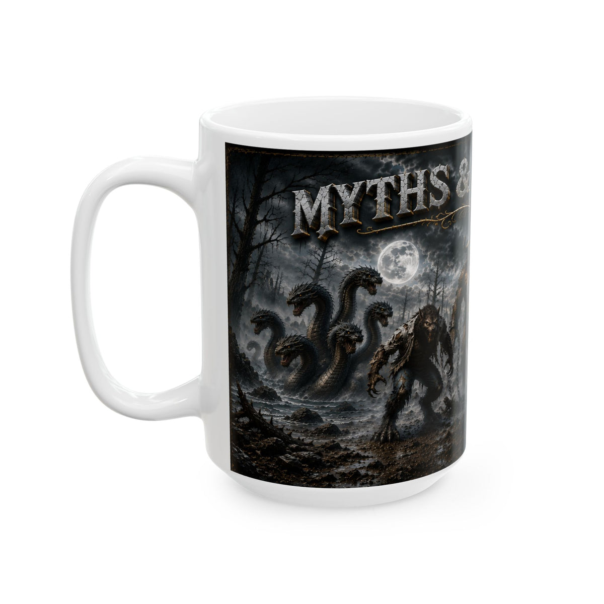 Myths & Monsters Fantasy Coffee Mug- Myths and Monsters (15oz)