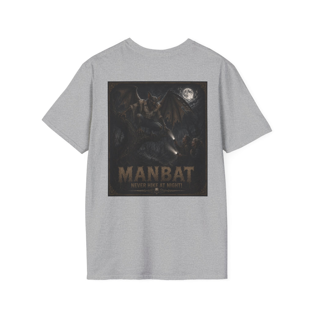 Manbat Graphic T-Shirt — Vintage Monster Illustration Halloween T Shirt -Myths & Monsters