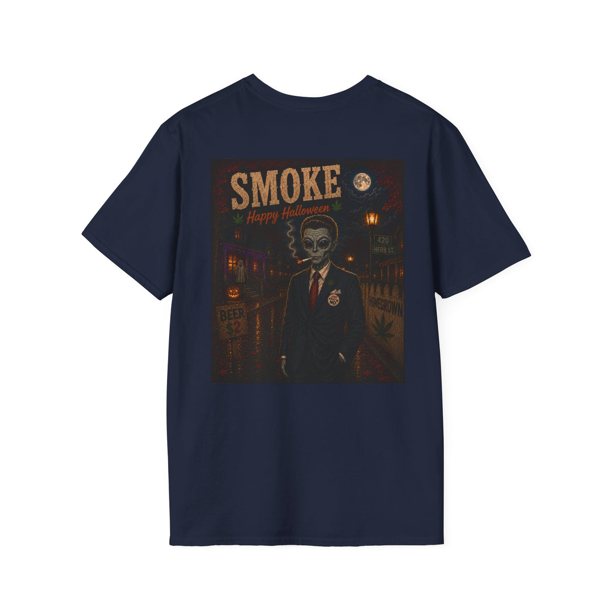 Smoke Reagan Vintage Halloween T-Shirt - Homegrown Graphic T-Shirt