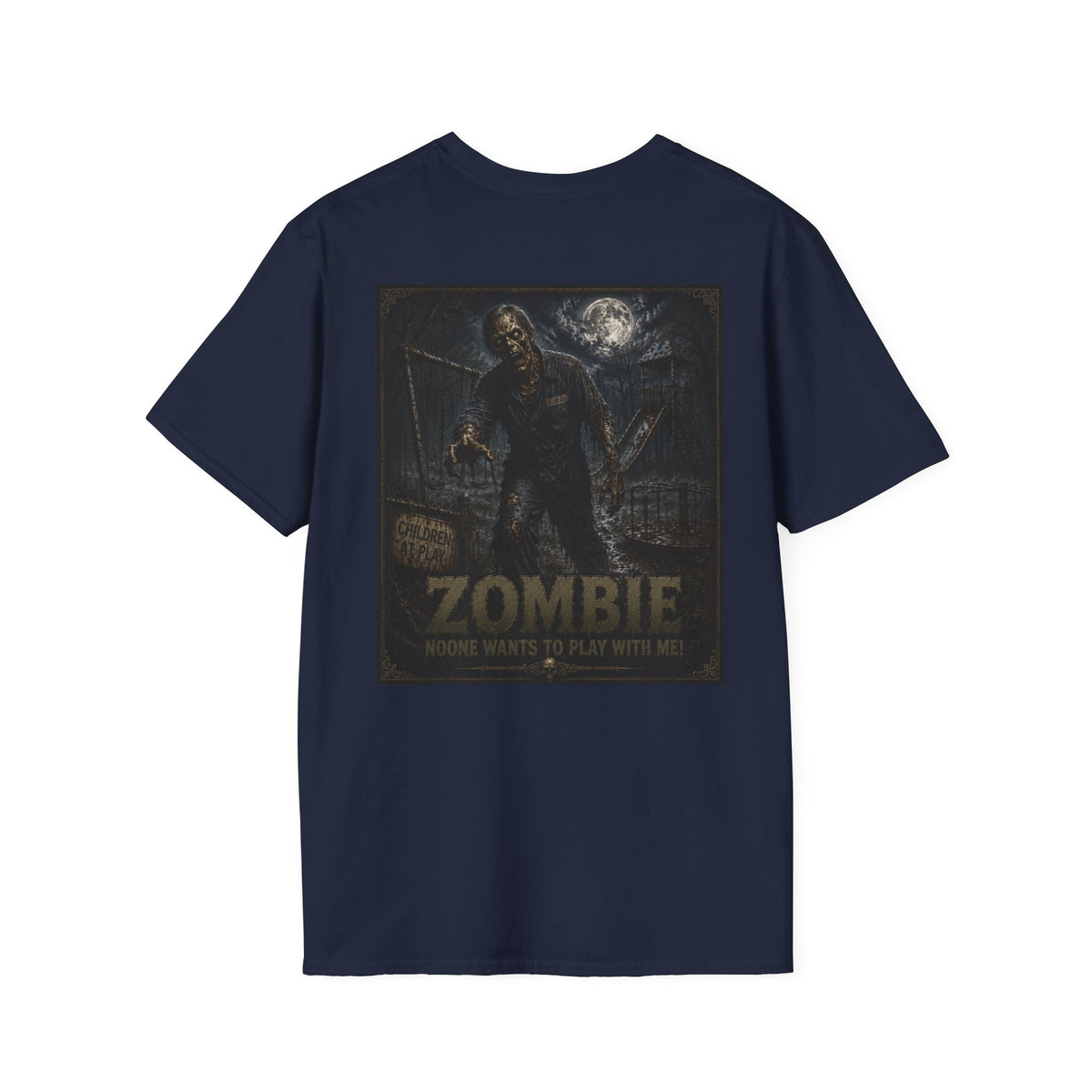 Zombie Game Night T-Shirt — 'Who Wants to Play With Me?' Horror Graphic Tee-Halloween Shirt