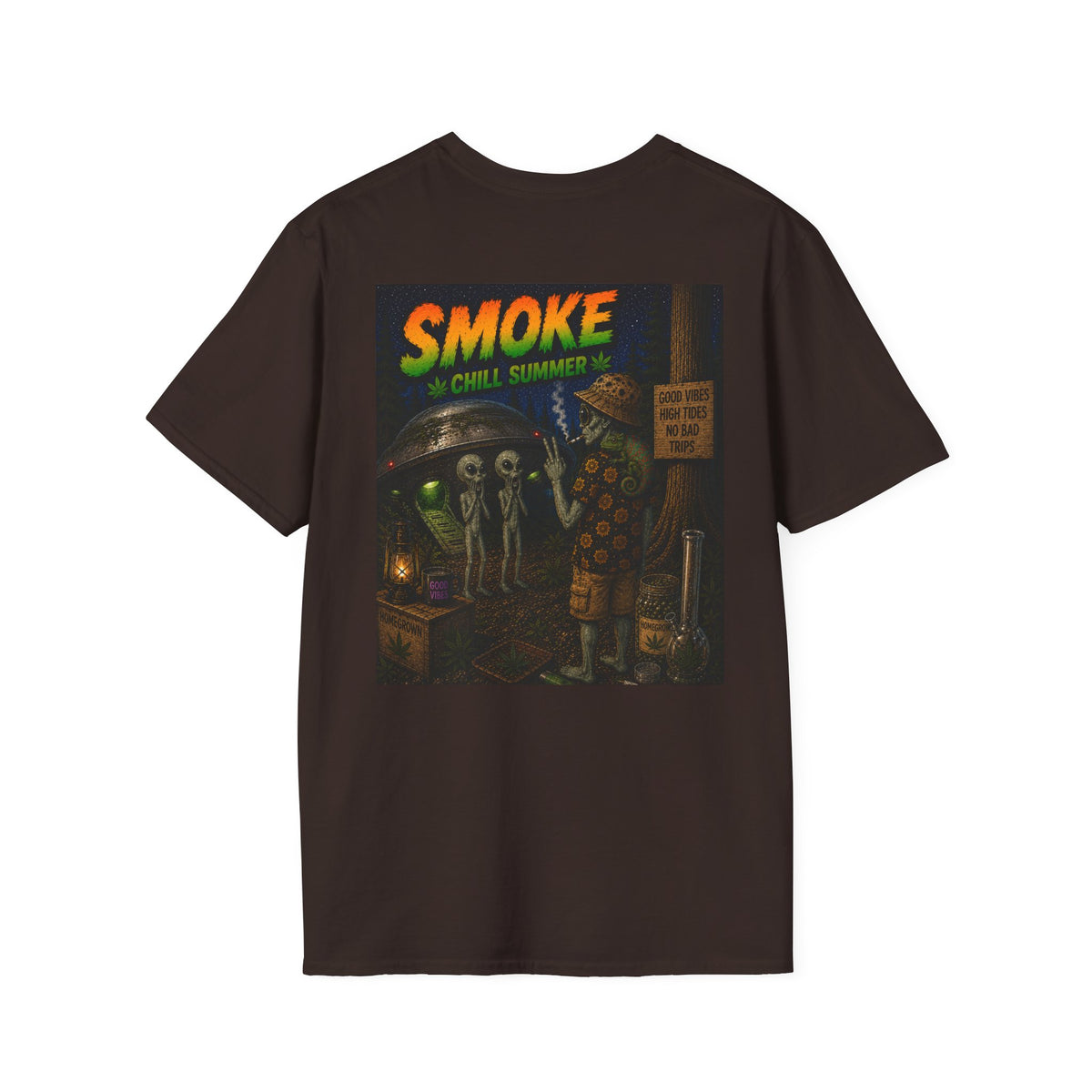 Smoke Great Outdoors - Graphic T-Shirt Homegrown