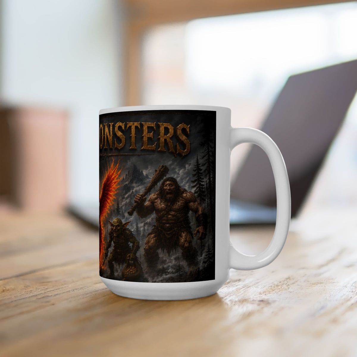 Myths and Monsters Fantasy  Coffee Mug  (15oz)