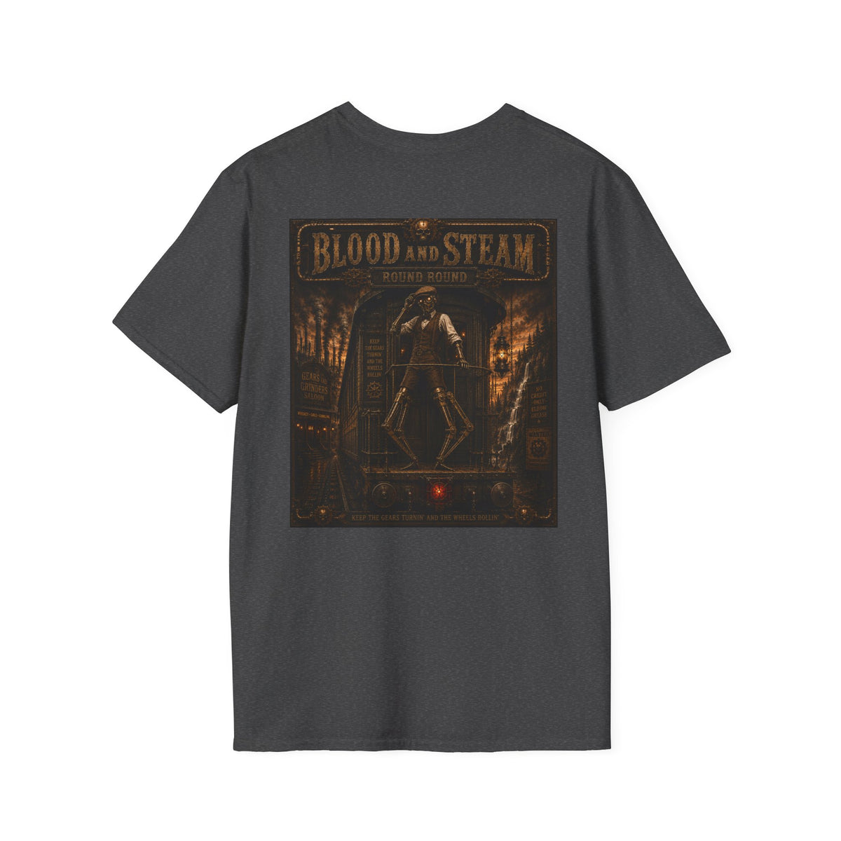 Round Round Steampunk Graphic T-Shirt - Blood & Steam