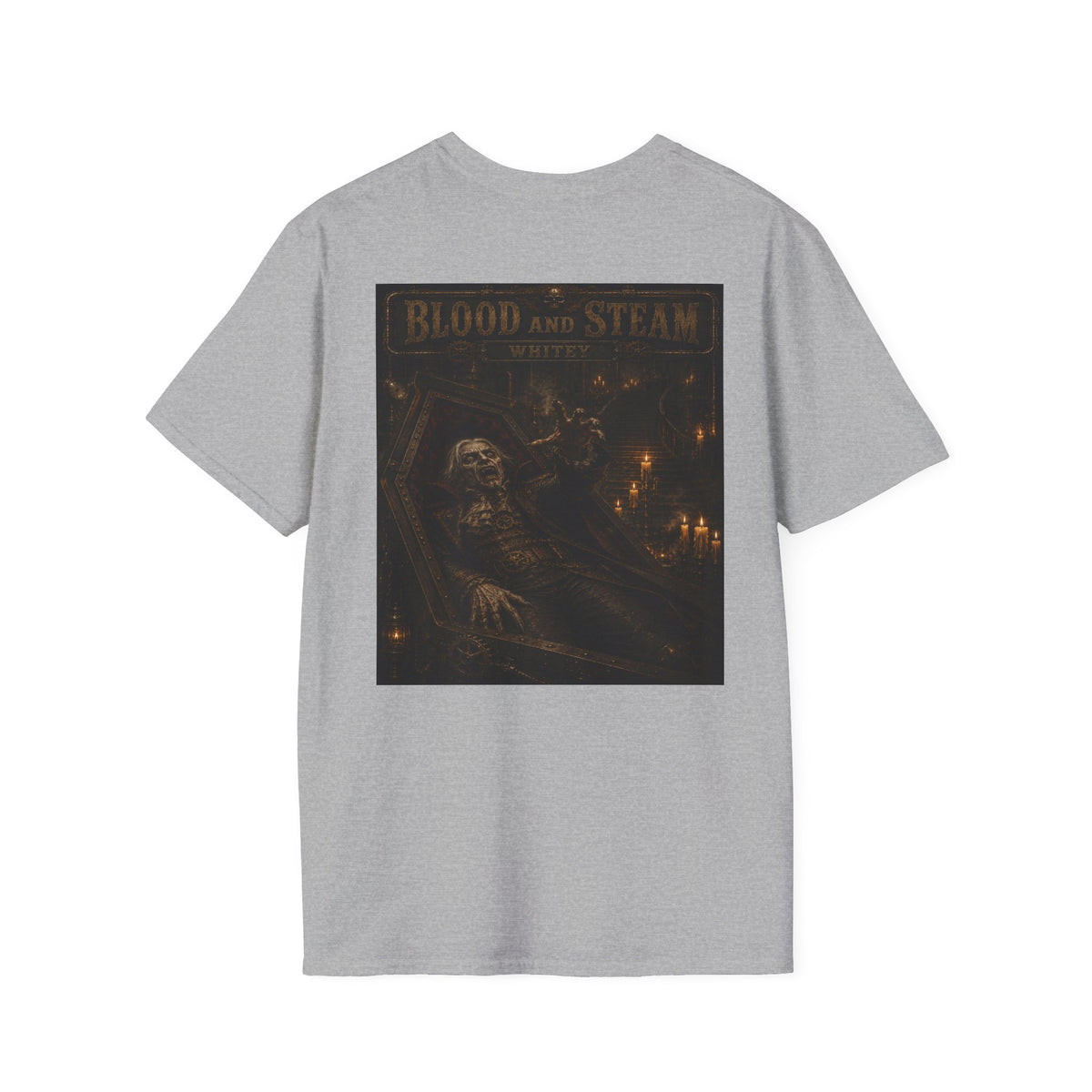 Whitey Vintage Halloween T-Shirt — Blood & Steam Graphic T-Shirt