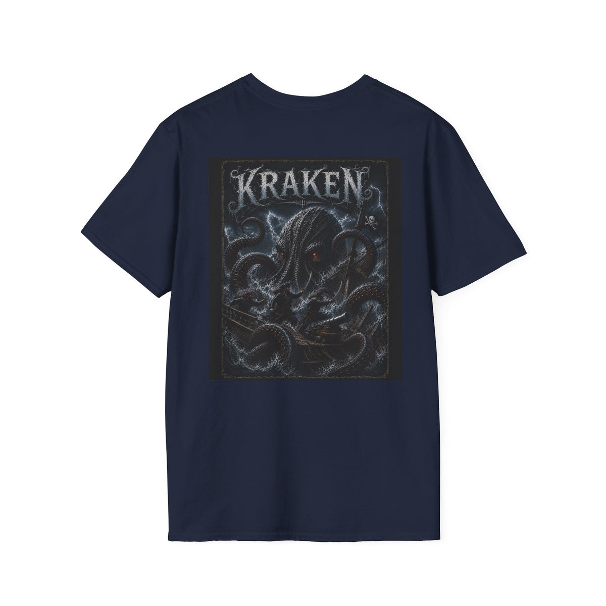 Kraken Graphic T-Shirt — Sea Monster Vintage Nautical Tee