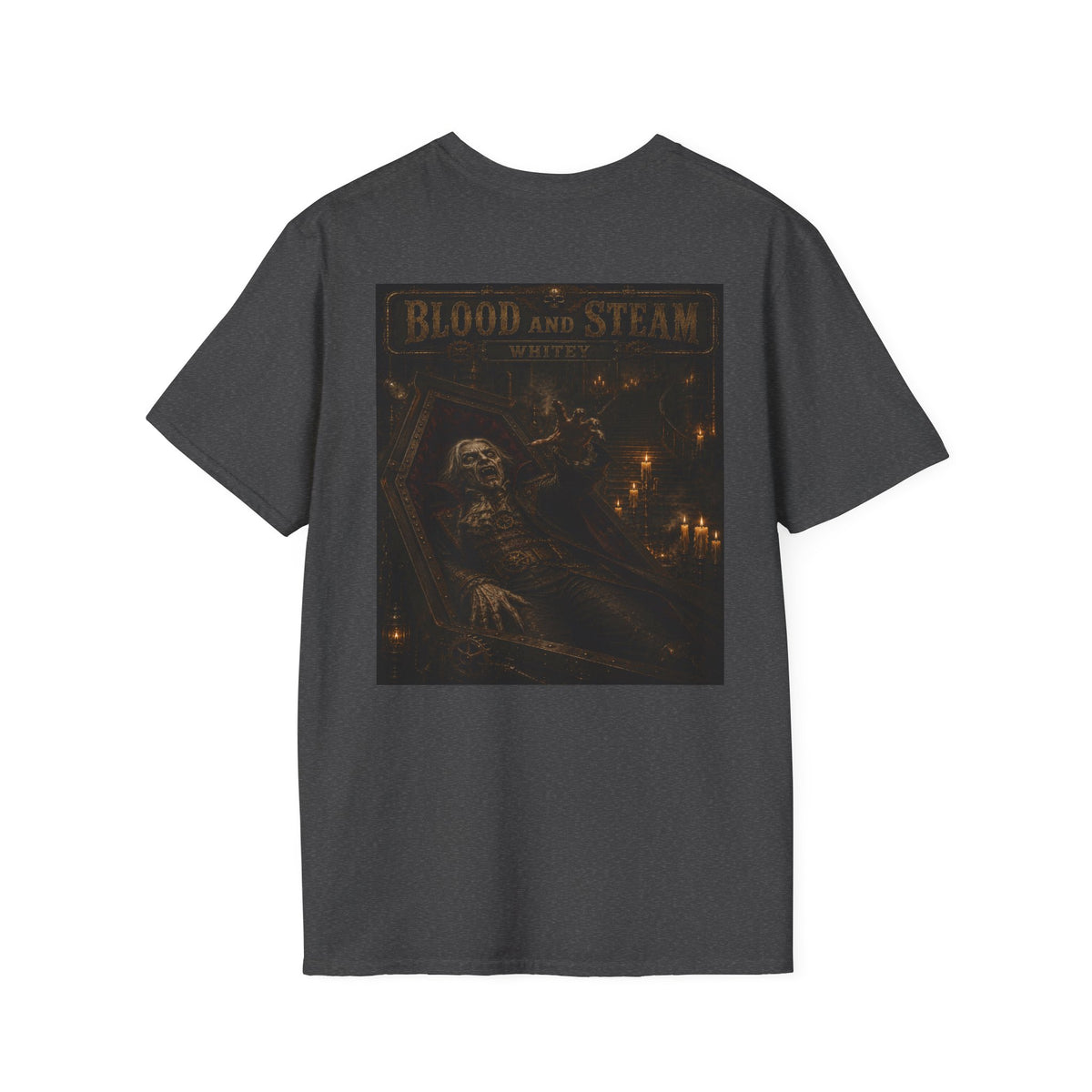 Whitey Vintage Halloween T-Shirt — Blood & Steam Graphic T-Shirt