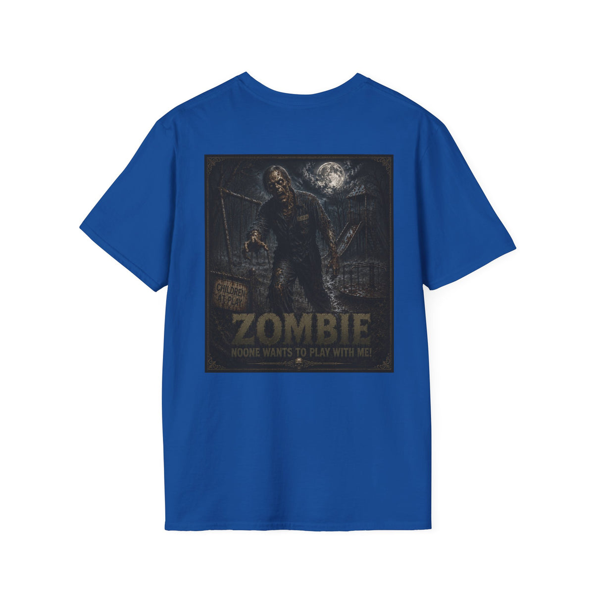 Zombie Game Night T-Shirt — 'Who Wants to Play With Me?' Horror Graphic Tee-Halloween Shirt