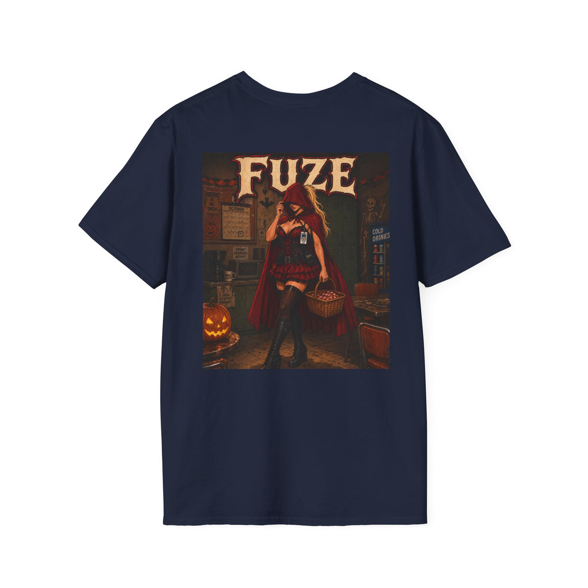 Fuze Red Riding Hood Vintage Halloween T-Shirt - Mall Security Graphic T-Shirt